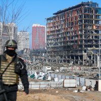 Raketiranje šoping centra u Kijevu