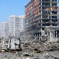 Raketiranje šoping centra u Kijevu