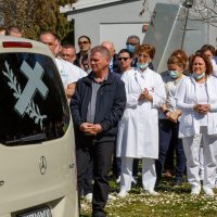 Posljednji ispraćaj dr. Vesne Bosanac iz Nacionalne memorijalne bolnice Vukovar