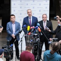 Split: Ivica Puljak i predstavnici stranaka u Gradskom vijeću nakon zajedničkog sastanka dali su izjave za medije