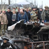 Ursula von der Leyen i Josep Borell u Kijevu i Buči, Ukrajina