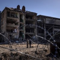 Posljedice granatiranja predgrađa Kijeva