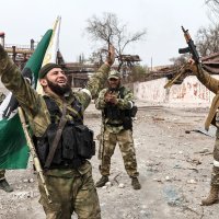 Čečenski borci u željezari Iljič