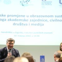 Premijer Plenković na obilježavanju 52. Dana planete Zemlje na Fakultetu političkih znanosti