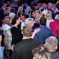 Atmosfera u stožeru pobjedničke stranke slovenskih izbora Pokret Slovenija