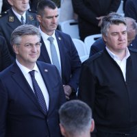 Milanović i Plenković zajedno na Svečanoj akademiji povodom 31. obljetnice 4. gardijske brigade