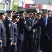 Zoran Milanović, Andrej Plenković i Gordan Jandroković na obilježavanju obljetnice akcije Bljesak