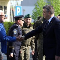 Zoran Milanović, Andrej Plenković i Gordan Jandroković na obilježavanju obljetnice akcije Bljesak