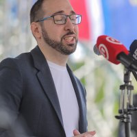 Zagrebački gradonačelnik Tomislav Tomašević na proslavi Praznika rada u Maksimiru