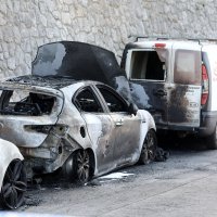 Zapaljeni automobili u Rijeci