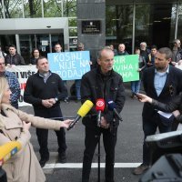 Prosvjedna akcija mještana Kosinja radi izgradnje hidroelektrane