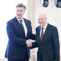 Susret premijera Andrej Plenkovića s predsjednikom Suda Europske unije Koenom Lenaertsom