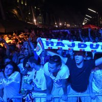 Slavlje na Rivi nakon pobjede Hajduka