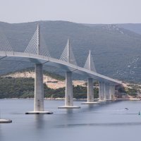 Oleg Butković na Pelješkom mostu