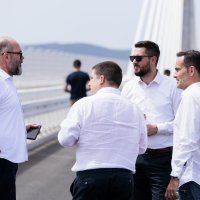 Oleg Butković na Pelješkom mostu