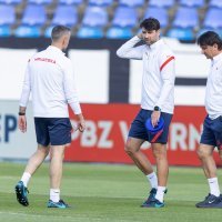 Osijek; hrvatska nogometna reprezentacija, trening uoči utakmice protiv Austrije, 2.6.2022.