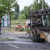 Zapalio se autobus na okretištu u Novom Jelkovcu