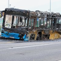 Zapalio se autobus na okretištu u Novom Jelkovcu