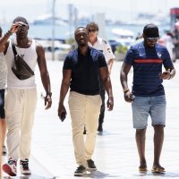 Navijači uoči utakmice Hrvatska - Francuska, Split, 6.6.2022.