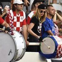 Navijači na utakmici Hrvatska - Francuska, Liga nacija, Poljud, 6.6.2022.