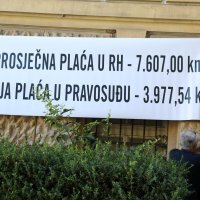 Šibenik: Prosvjed zaposlenih u pravosudnim tijelima
