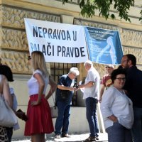 Šibenik: Prosvjed zaposlenih u pravosudnim tijelima