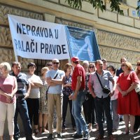 Šibenik: Prosvjed zaposlenih u pravosudnim tijelima