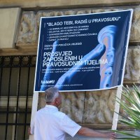 Šibenik: Prosvjed zaposlenih u pravosudnim tijelima