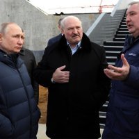 Vladimir Putin, Aleksander Lukašenko i Dmitrij Rogozin