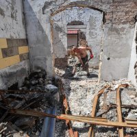 Razrušeni Makariv nakon povlačenja Rusa