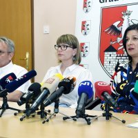 Petrinja: Konferencija za medije gradonačelnice Komes o stanju u gradu nakon preuzimanja vlasti
