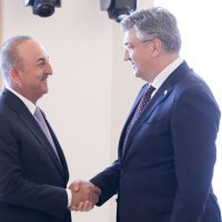 Premijer Plenković primio je ministra vanjskih poslova Republike Turske Mevluta Cavusoglua