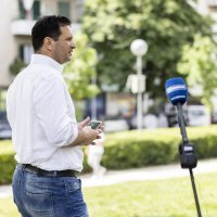 Konferencija kandidata Mosta za gradonačelnika Splita Josipa Markotića