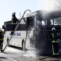 Izbio požar na autobusu Autotransporta Šibenik
