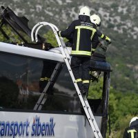 Izbio požar na autobusu Autotransporta Šibenik