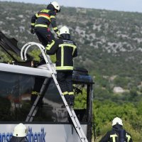Izbio požar na autobusu Autotransporta Šibenik