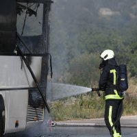 Izbio požar na autobusu Autotransporta Šibenik