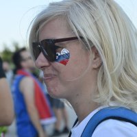 Atmosfera u dvorani Stožice: Slovenija - Hrvatska