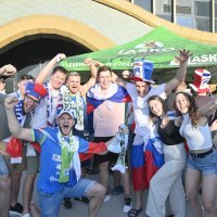 Atmosfera u dvorani Stožice: Slovenija - Hrvatska