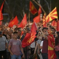 Prosvjed protiv francuskog prijedloga za rješavanje spora između Sjeverne Makedonije i Bugarske
