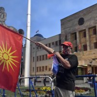 Prosvjed protiv francuskog prijedloga za rješavanje spora između Sjeverne Makedonije i Bugarske