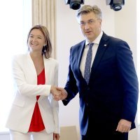 Andrej Plenković i Tanja Fajon