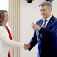 Andrej Plenković i Tanja Fajon