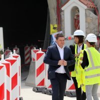 Ministar Butković u obilasku gradilišta druge cijevi Tunela Učka