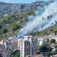 Požar na obroncima Srđa