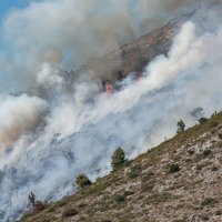 Požar na obroncima Srđa