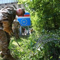 Uklanjanje žilet žice između Slovenije i Hrvatske