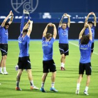 Trening nogometaša Škupija