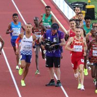 Kamerman na stazi za vrijeme utrke