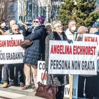 Prosvjed protiv izmjena izbornog zakona BiH iz veljače ove godine